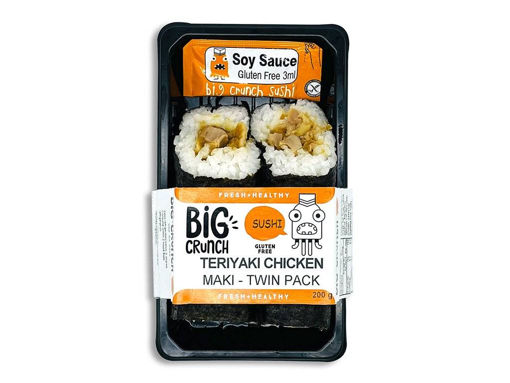 Big Crunch Teriyaki Chicken Sushi 2pk 200g