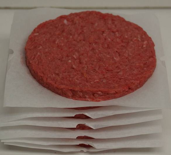 Frozen Beef Hamburger - 80/20 Patty, 4oz Flat - 10 lbs (1 Unit per Case)