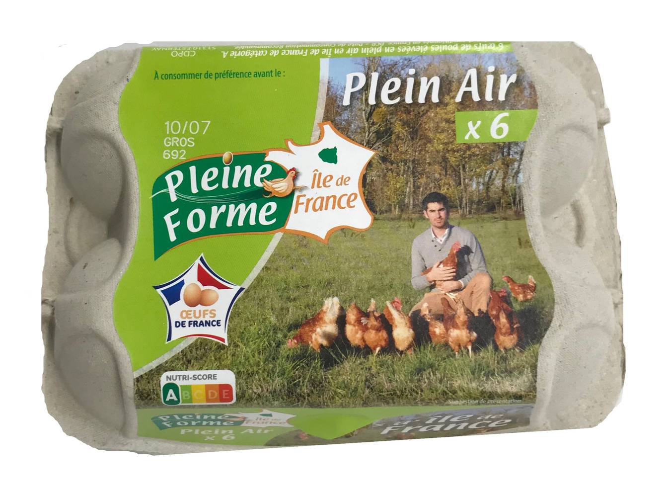 Pleine Forme - Œufs plein air gros (380g)