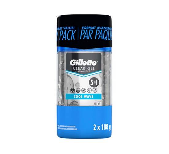 Gillette Clear Gel Cool Wave Deodorant (2 x 108 g)