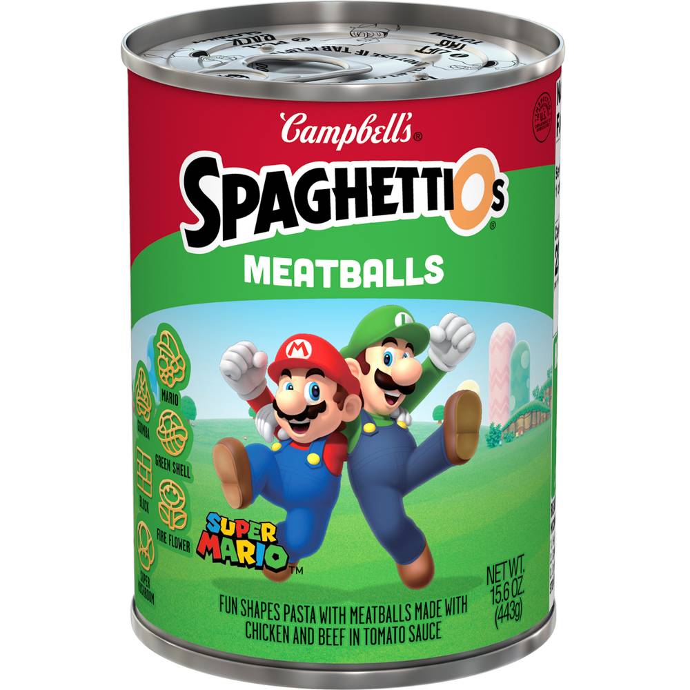 Campbell's Super Mario Bros. Spaghettios Meatballs (15.6 oz)