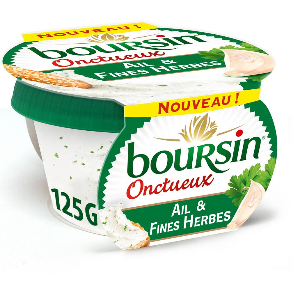 Boursin - Onctueux fromage à tartiner ail et fines herbes