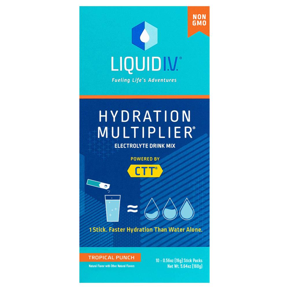 Liquid I.V. Hydration Multiplier Tropical Punch Electrolyte Drink Mix (5.65 oz)