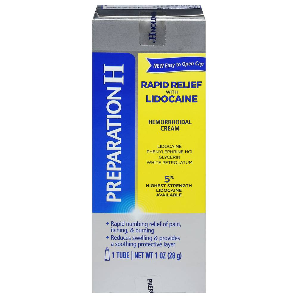 Preparation H Rapid Relief With Lidocaine Hemorrhoidal Cream (1 oz)