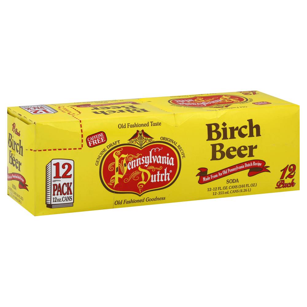 Pennsylvania Dutch Diet Birch Beer Soda (12 x 12 fl oz)