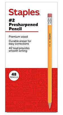 TRU RED Wooden Pencils, #2 Lead, Pre‑Sharpened – Classic Writing Pencils for School, Testing & Office Use