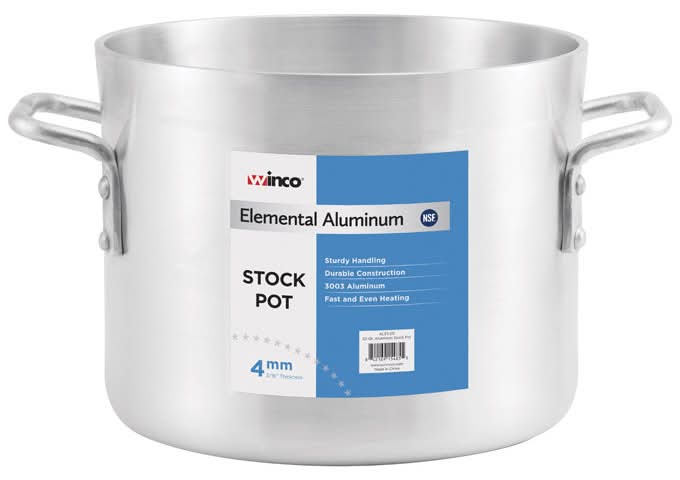 WinCo Foods Elemental Aluminum Stock Pot, 4mm
