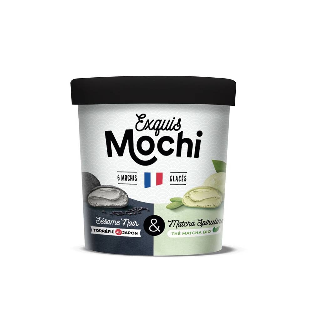 Exquis Mochi - Glacé sésame et matcha