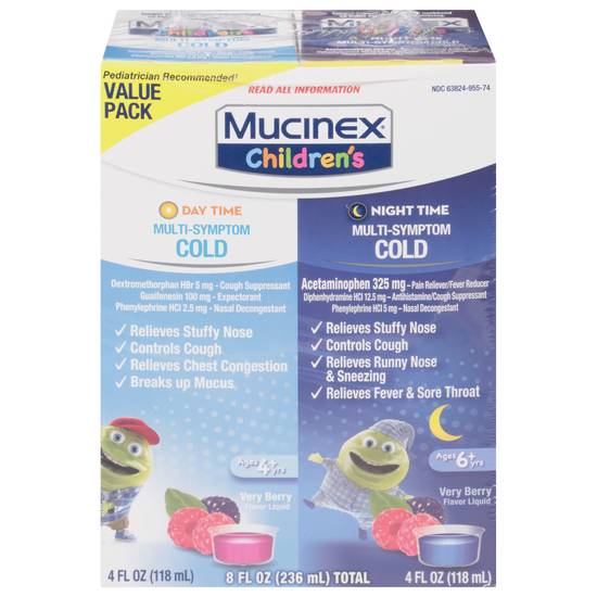 Mucinex Children's Day / Night Time Multi-Symptom Cold (2 ct)
