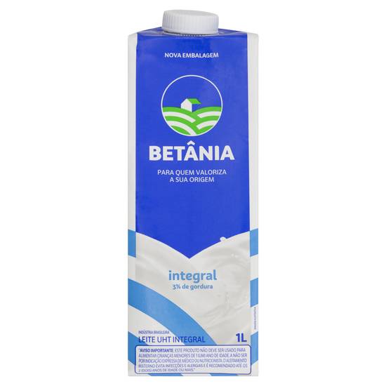 Betânia leite uht integral (1 l)