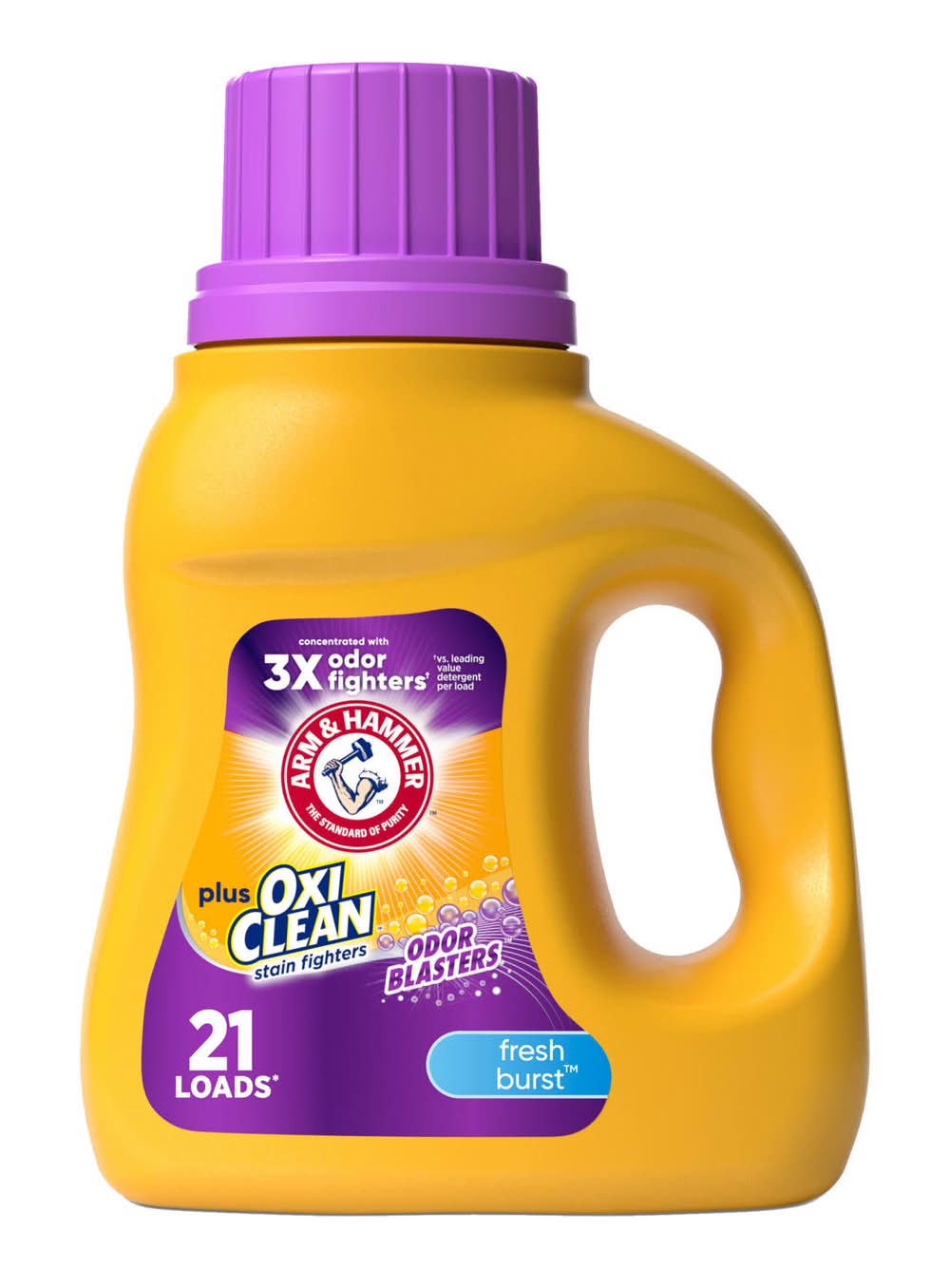 Arm & Hammer Plus Oxiclean Odor Blasters Liquid Laundry Detergent, Fresh Burst (27.5 fl oz)