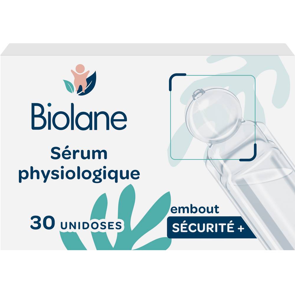 Biolane - Sérum physiologique bébé embout sécurité+ hygiène nasale et oculaire