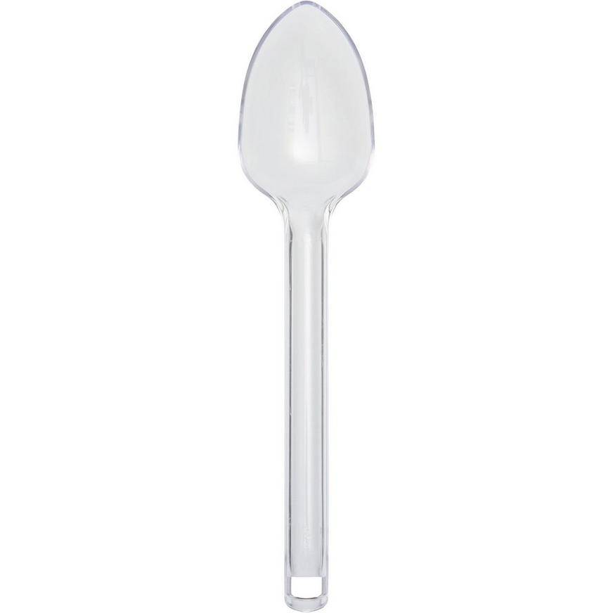 CLEAR Plastic Serving Spoon