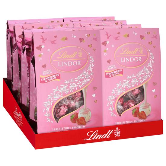 Lindt Lindor Strawberries and Cream White Chocolate Truffles