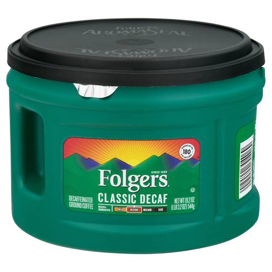 Folgers Classic Decaf Ground Coffee (19.2 oz)