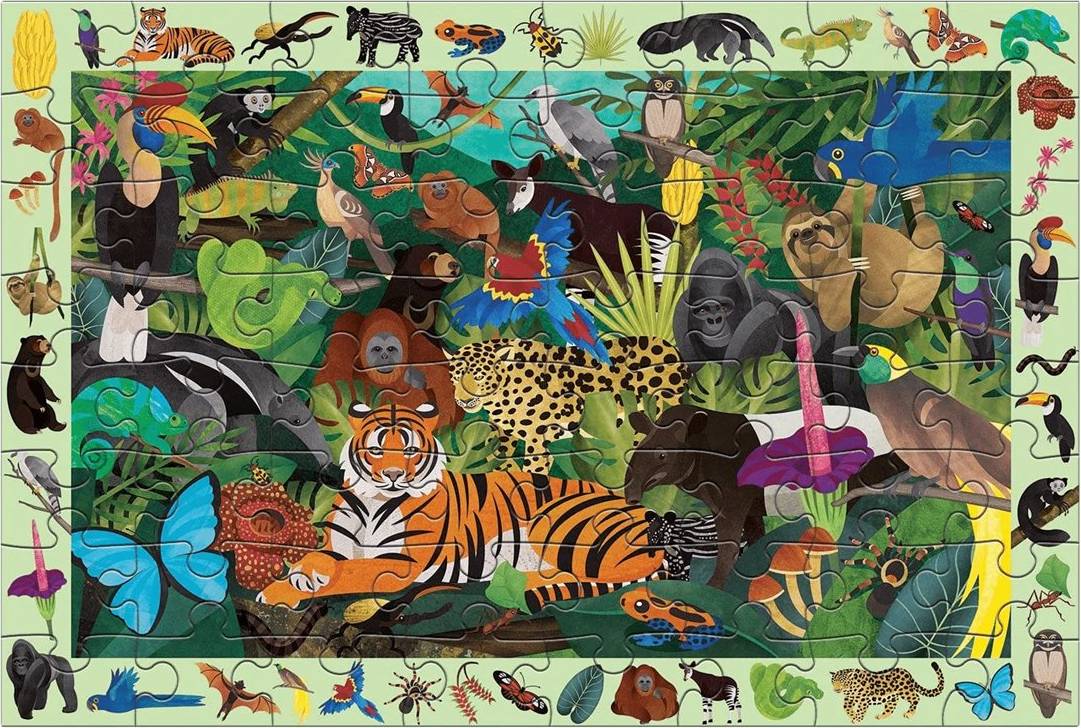 Mudpuppy Rainforest Search and Find Puzzle (64 ct)