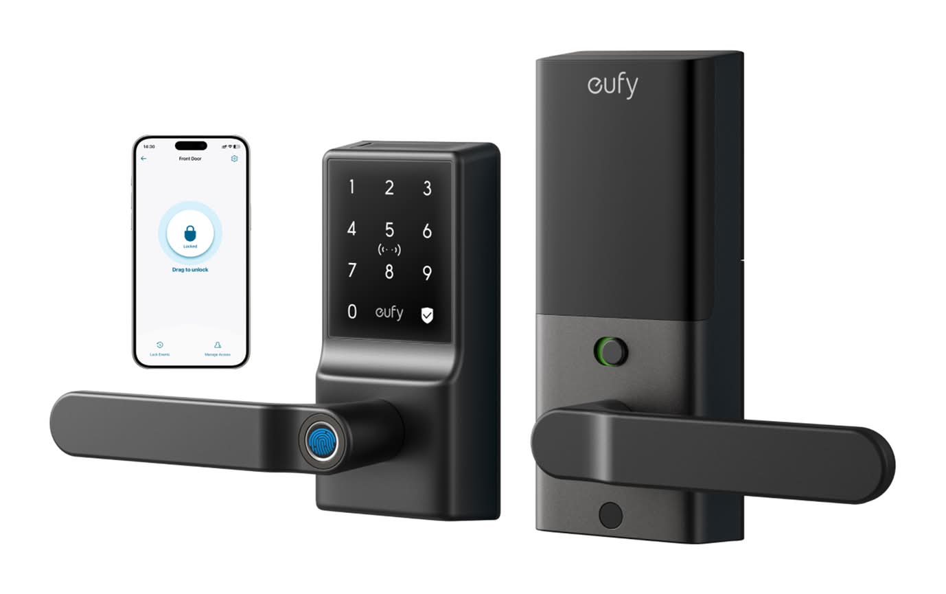 eufy Black C33 Smart Lever Door Lock