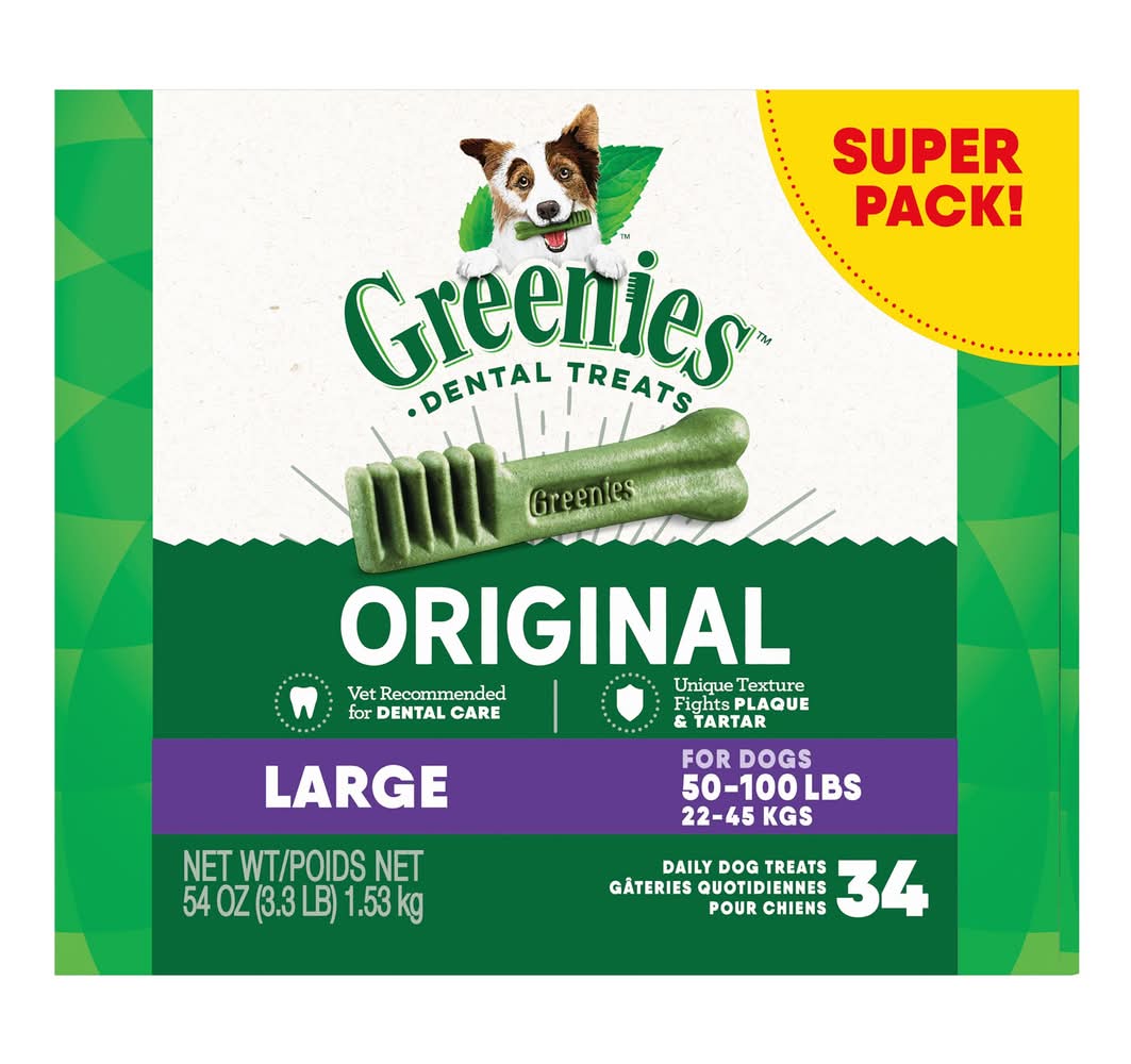 Greenies™ Adult Large Dog Dental Treats - Natural, Oral Health, Original