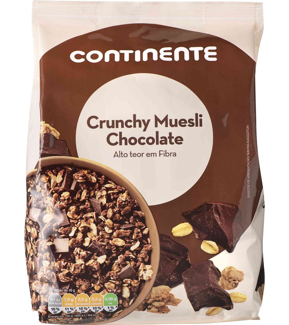 Muesli Crunchy Chocolate Continente (emb. 500 gr)