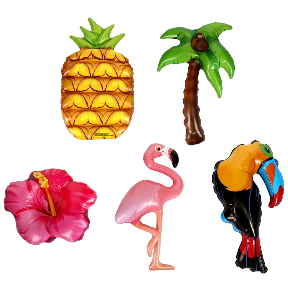 Tropical Luau-Themed Inflatable Party Decor, Assorted Designs, 1-ct.