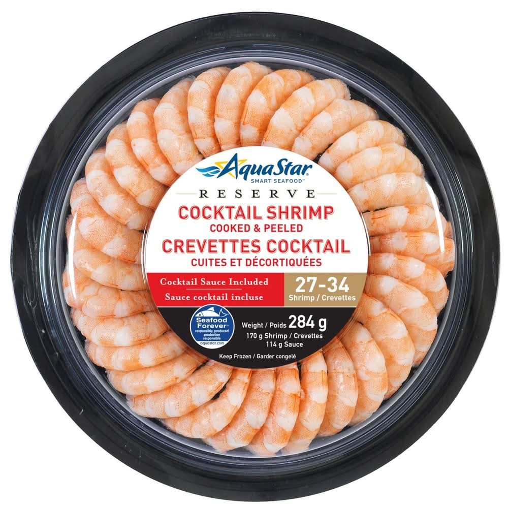 Aqua Star Reserve Cocktail Shrimp Cooked & Peeled (284 g, 2 ct)
