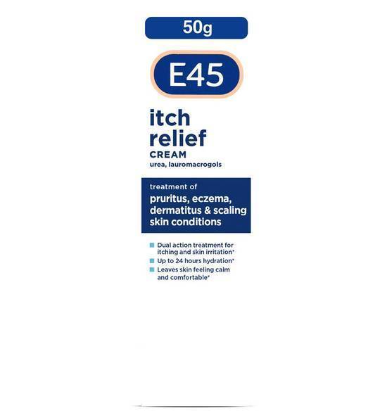 E45 Itch Relief Cream for Eczema & Itchy Skin - 50g