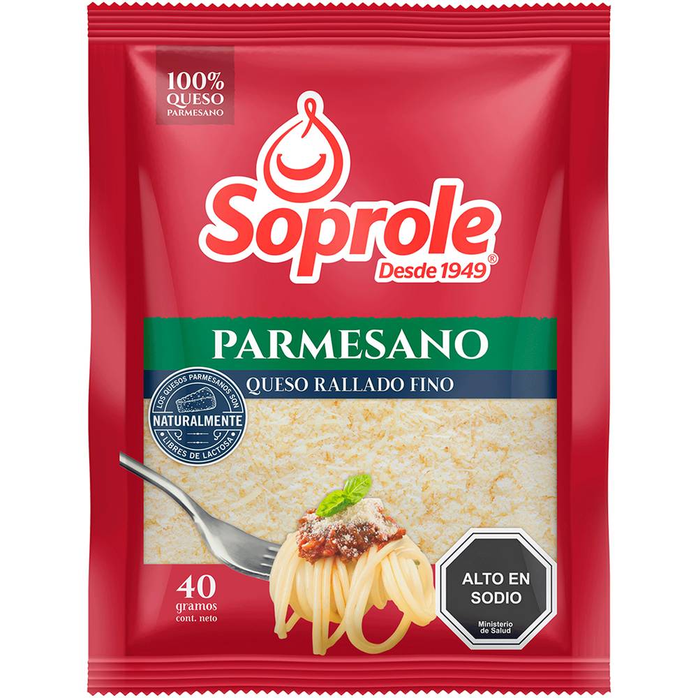 Soprole queso parmesano rallado (40 g)