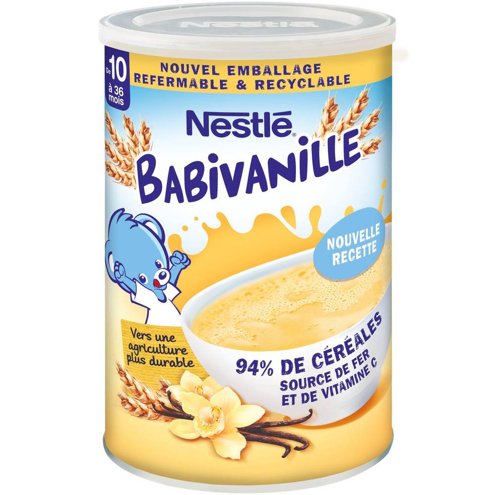 Nestlé - Babivanille céréales pour bébé de 10 à 36 mois