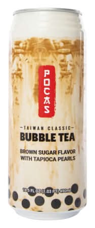 Pocas Taiwan Classic Brown Sugar Flavor Bubble Tea 16.5 Fl.oz Brown Sugar
