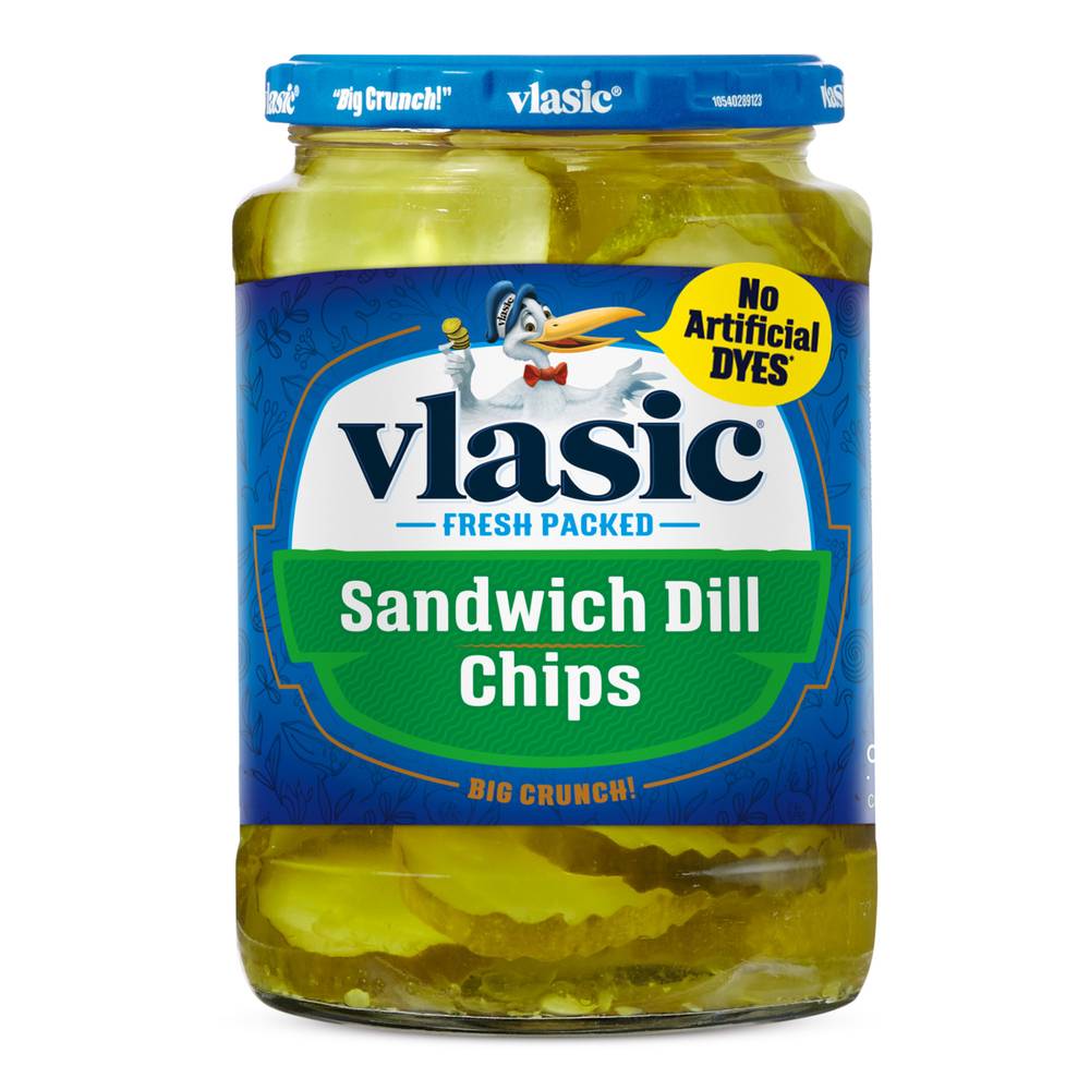 Vlasic Fresh Packed Sandwich Dill Chips Pickles