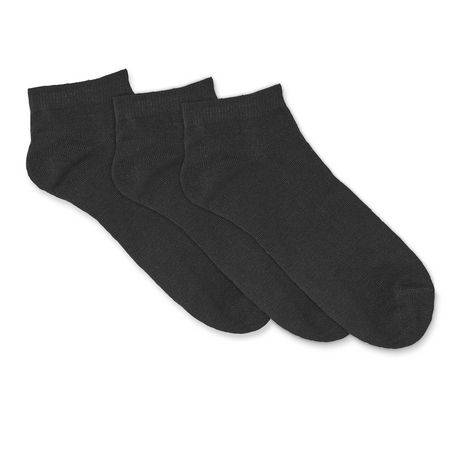 George Women''s 3-Pack of Low-Cut Socks (Color: Black, Size: 4-10)