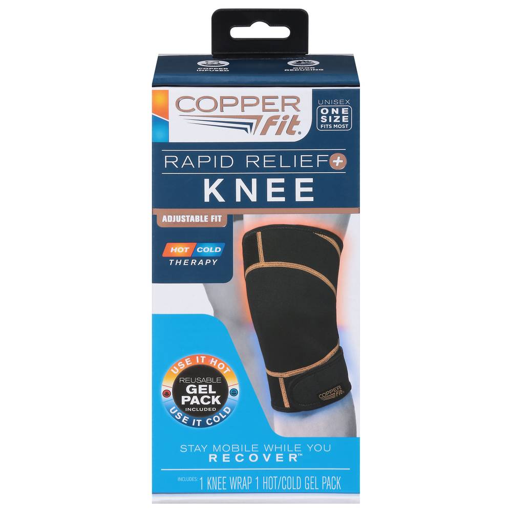 Copper Fit Rapid Relief Knee Wrap, O