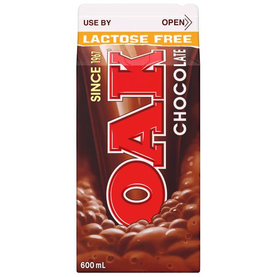 Oak Chocolate Lactose Free Flavoured Milk 600mL