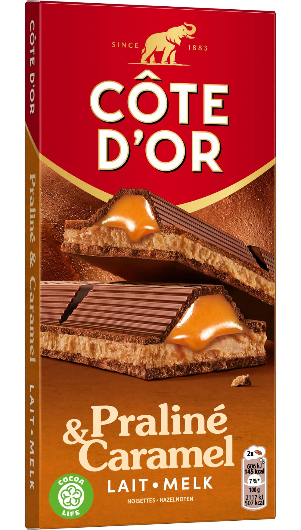 Cote d'Or Chocolat au lait fourré praliné et caramel Delivery Near