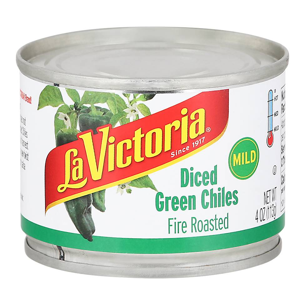 La Victoria Diced Fire Roasted Mild Green Chiles (4 oz)