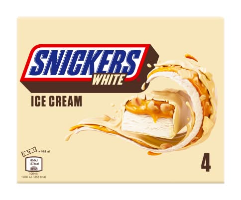 Snickers White Ice Cream (4 x 44.6ml)