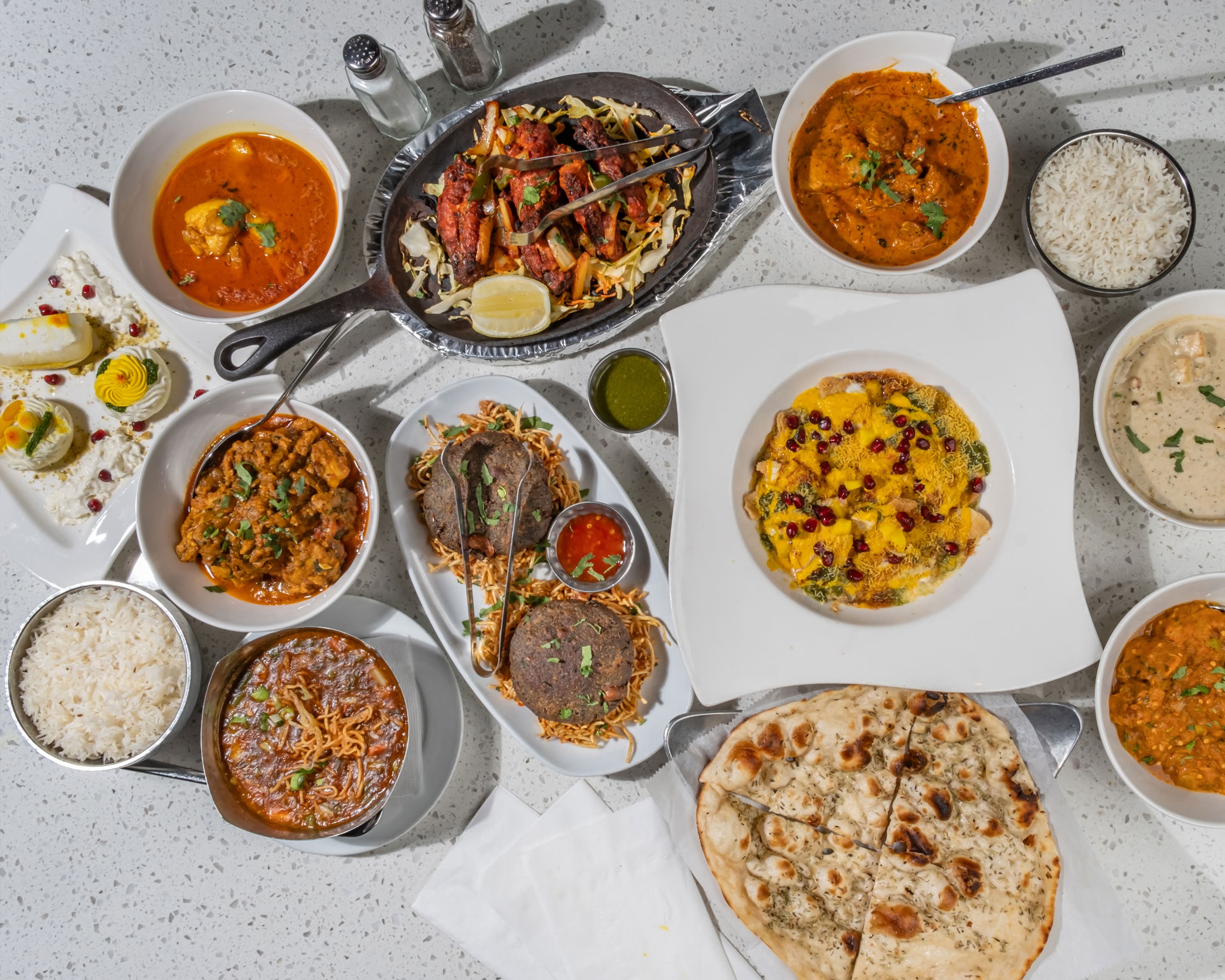 Indian dishes served by Tabla Indian Restaurant in Winter Park