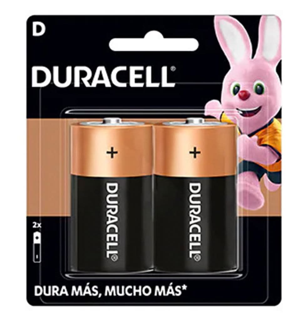 Duracell · Pack pila alcalina d (2 un)