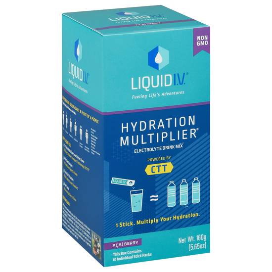 Liquid I.v. Hydration Multiplier Acai Berry Electrolyte Mix (10 ct)