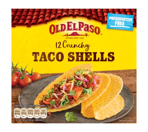 Old El Paso Crunchy Taco Shells (12 pack)
