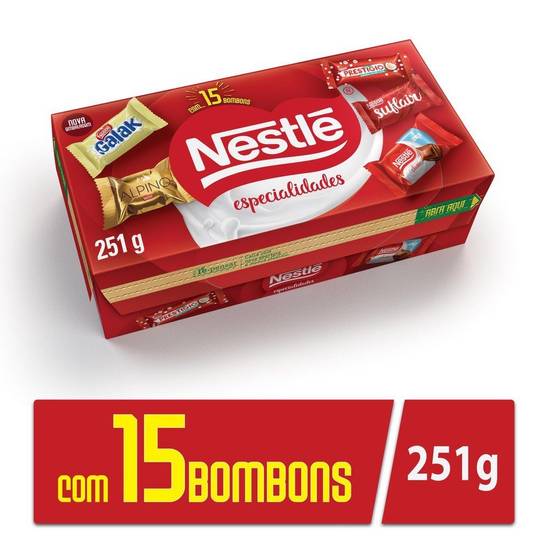 Nestlé caixa de bombom especialidades (251 g)