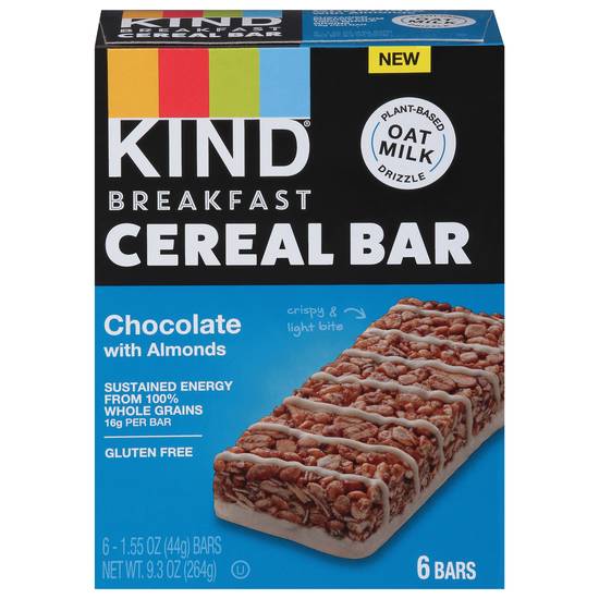 Kind Chocolate With Almonds Breakfast Cereal Bar