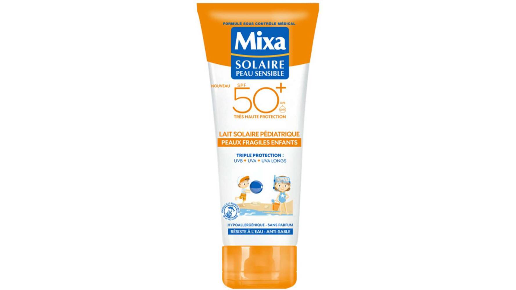 Mixa Proctection solaire peau sensible enfant IP50 Le tube de 200ml