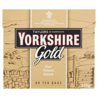 Taylors of Harrogate Yorkshire Gold 80 Tea Bags 250g