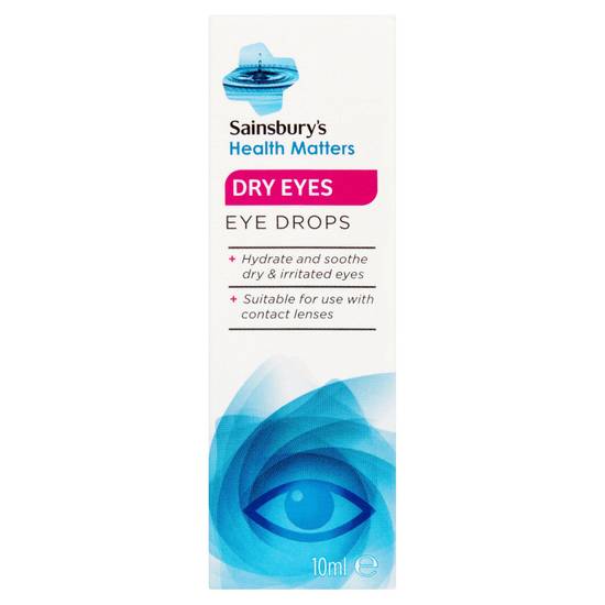Sainsbury's Dry Eyes Drops 10ml