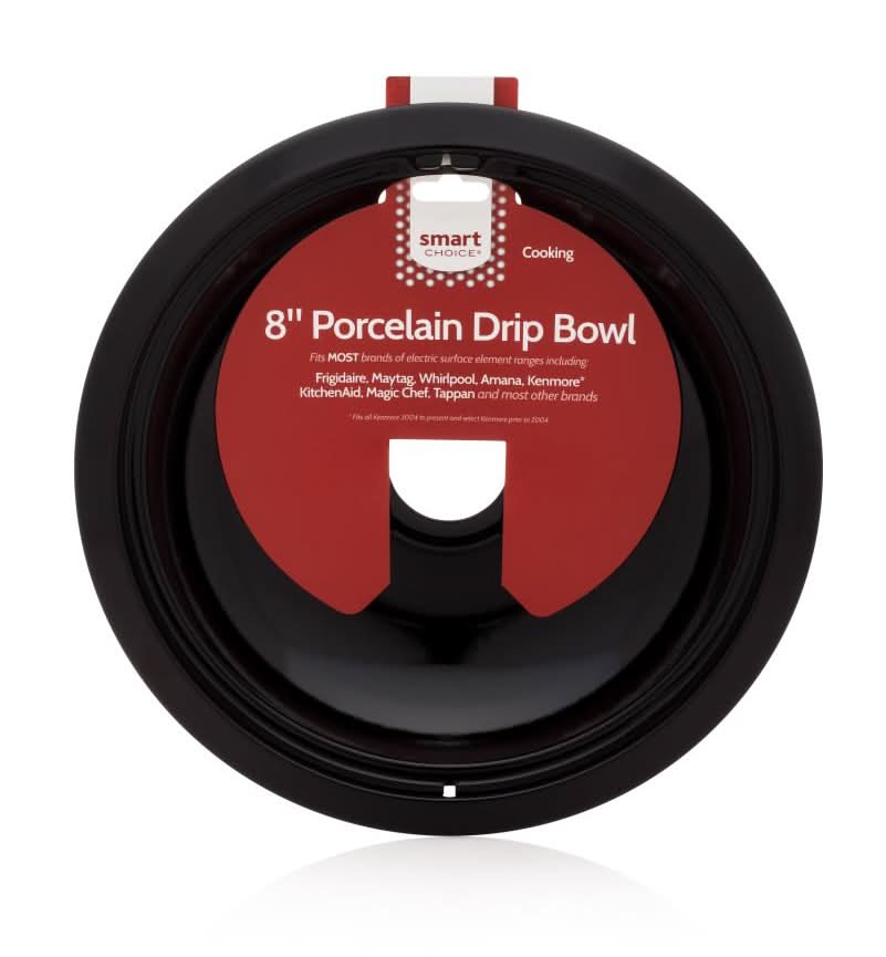 Smart Choice Universal Electric range 8-in Drip pan ( Black/Porcelain )