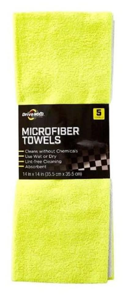 Drive Mxd Edgeless Microfiber Towels 5 Ct
