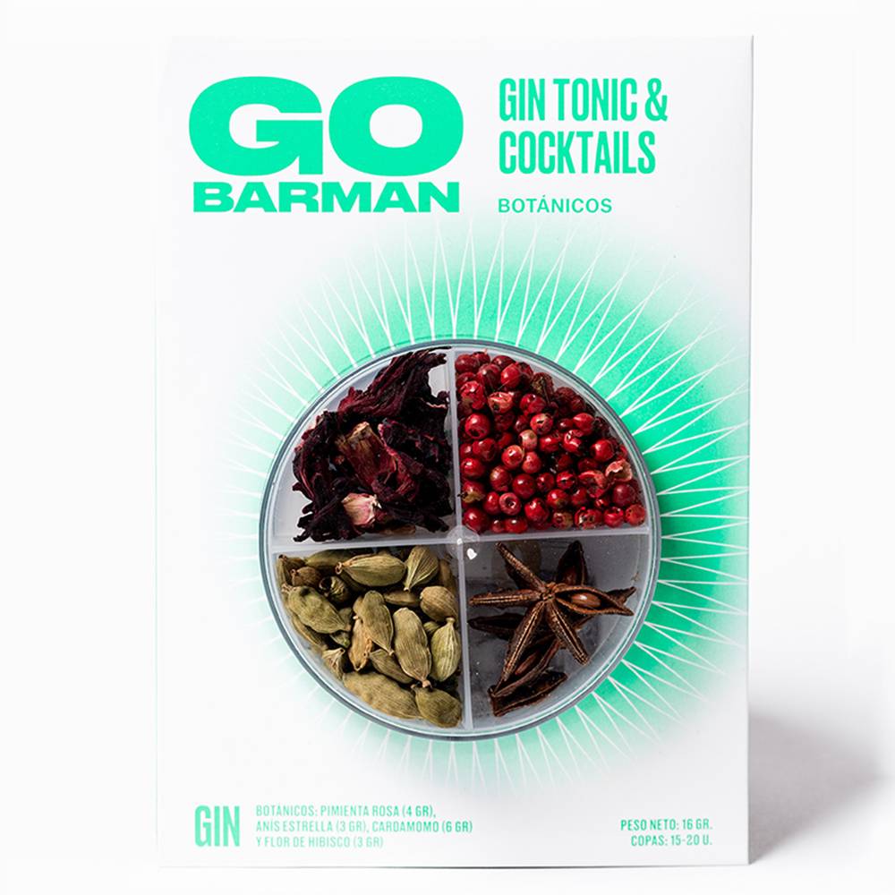 Go barman botánicos para gin tónic y cocktails (28 g)