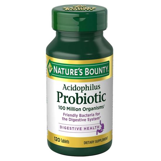 Nature�s Bounty Acidophilus Probiotic Digestive Health Tablets, 120 CT