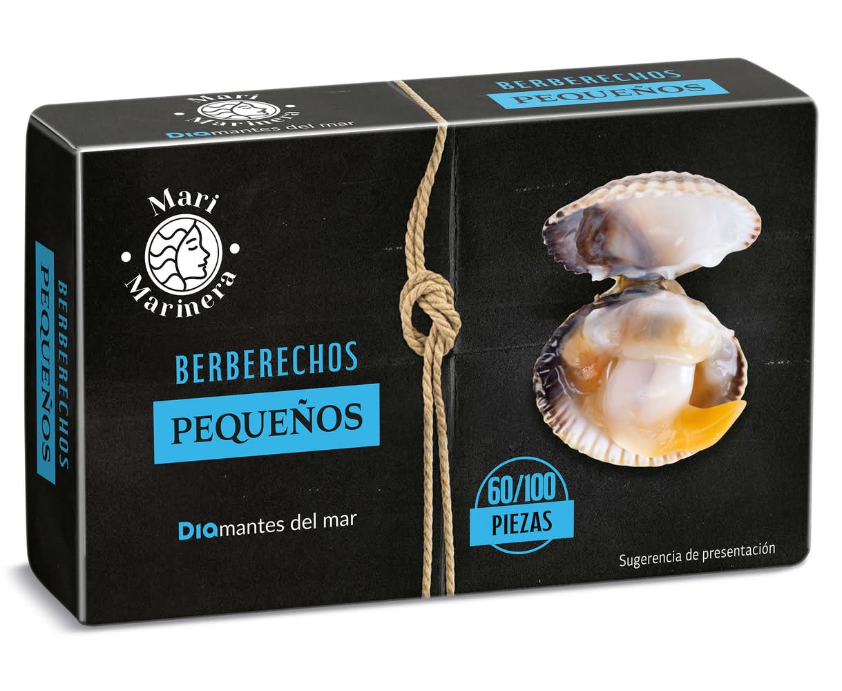 Berberechos Al Natural 60/100 Piezas Mari Marinera De Dia Lata 63 G